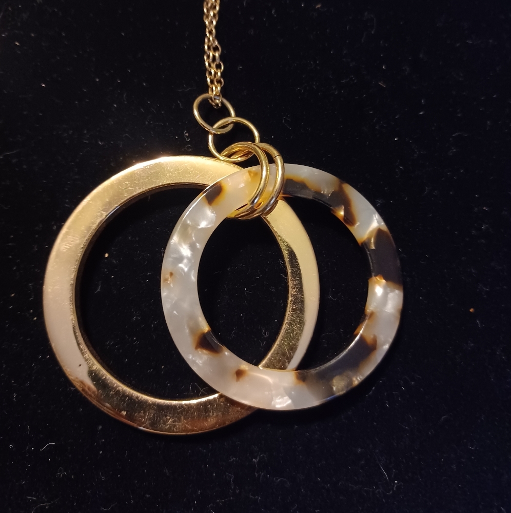 LOFT goldtone chain with round pendants - Picture 2 of 4